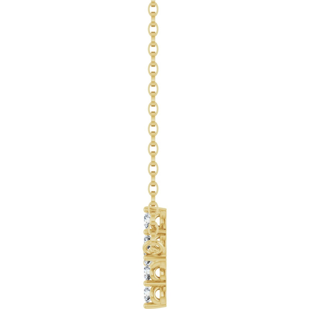 Accented Cross Necklace or Center