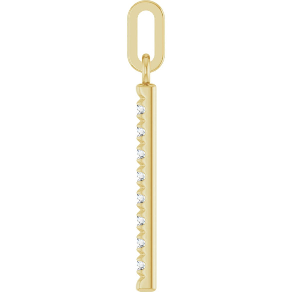 Accented Vertical Bar Necklace