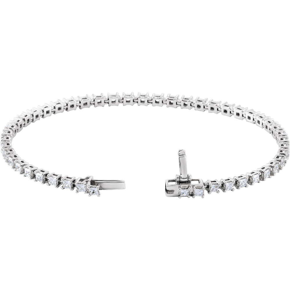 Lab-Grown Diamond Line Bracelet