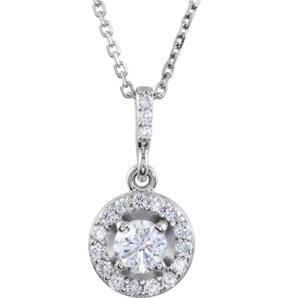 Halo-Style Necklace or Pendant