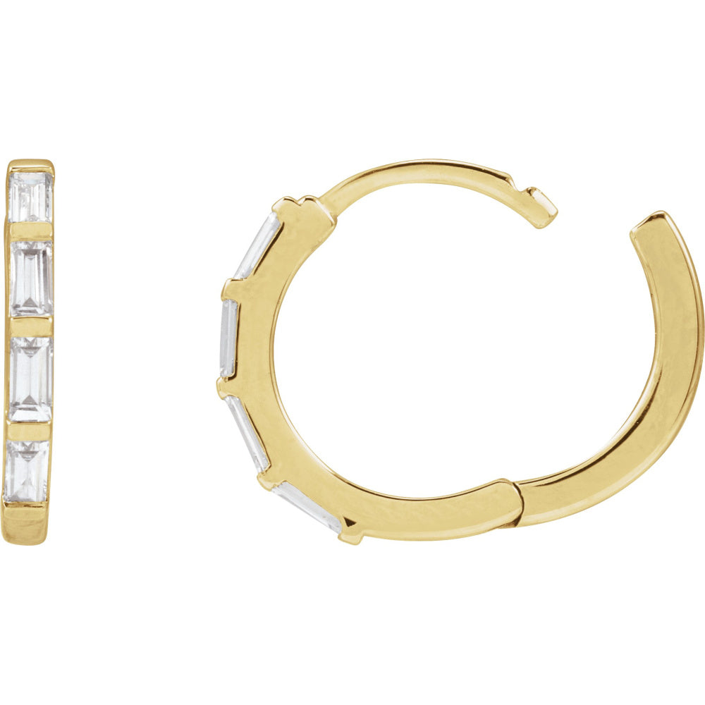 Lab-Grown Diamond Hoop Earrings