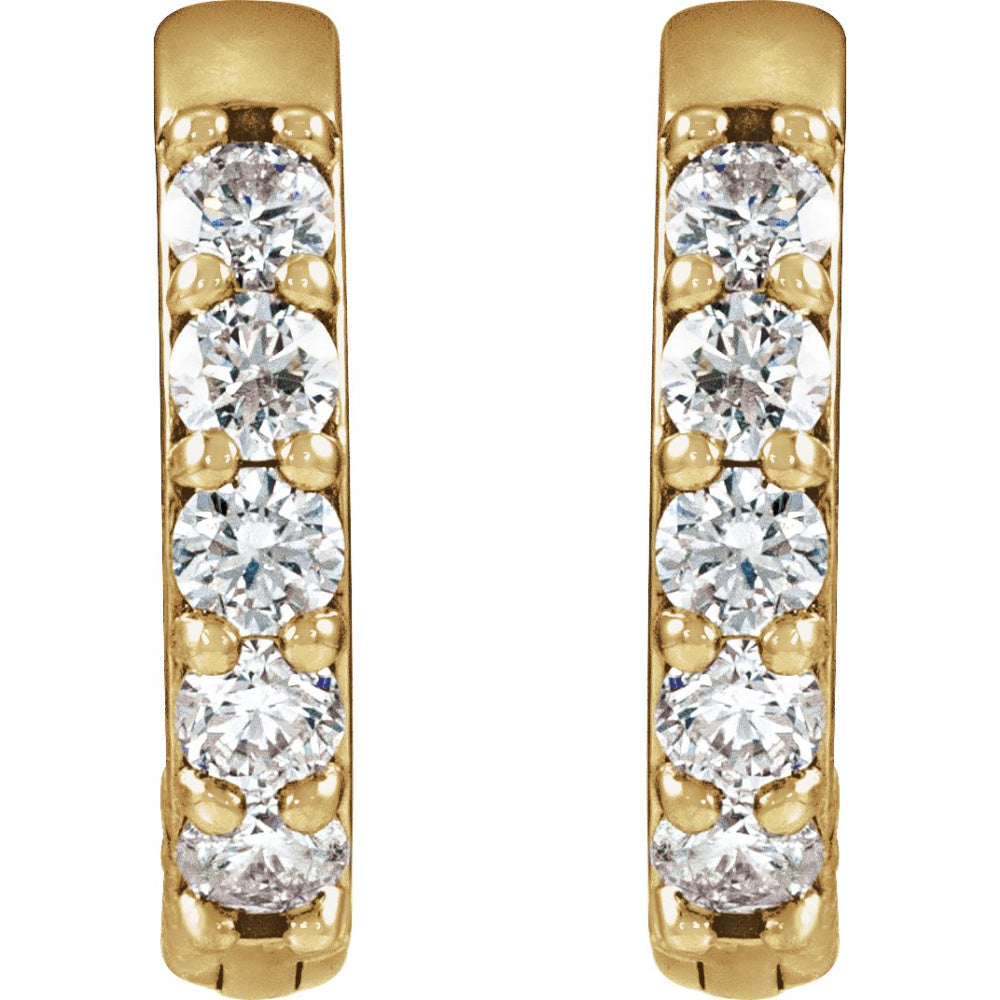 Accented Huggie Earrings