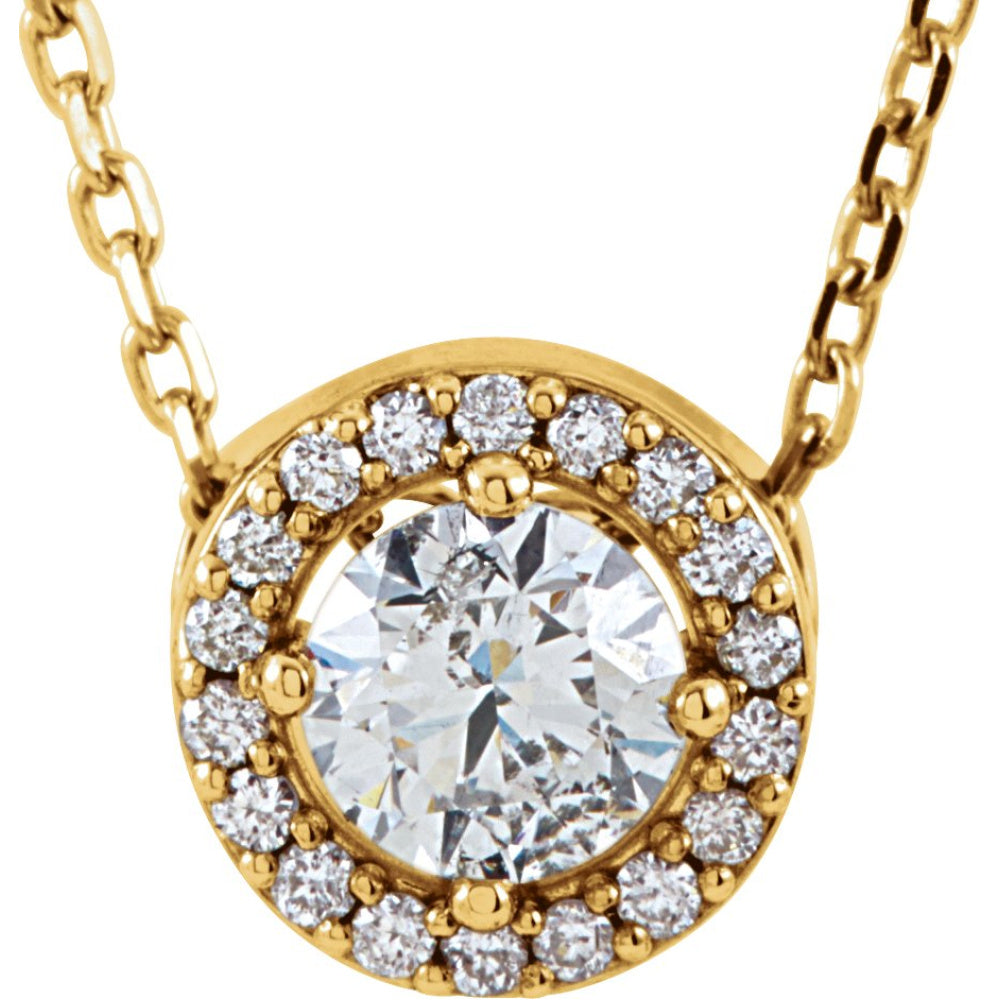 Halo-Style Necklace or Pendant