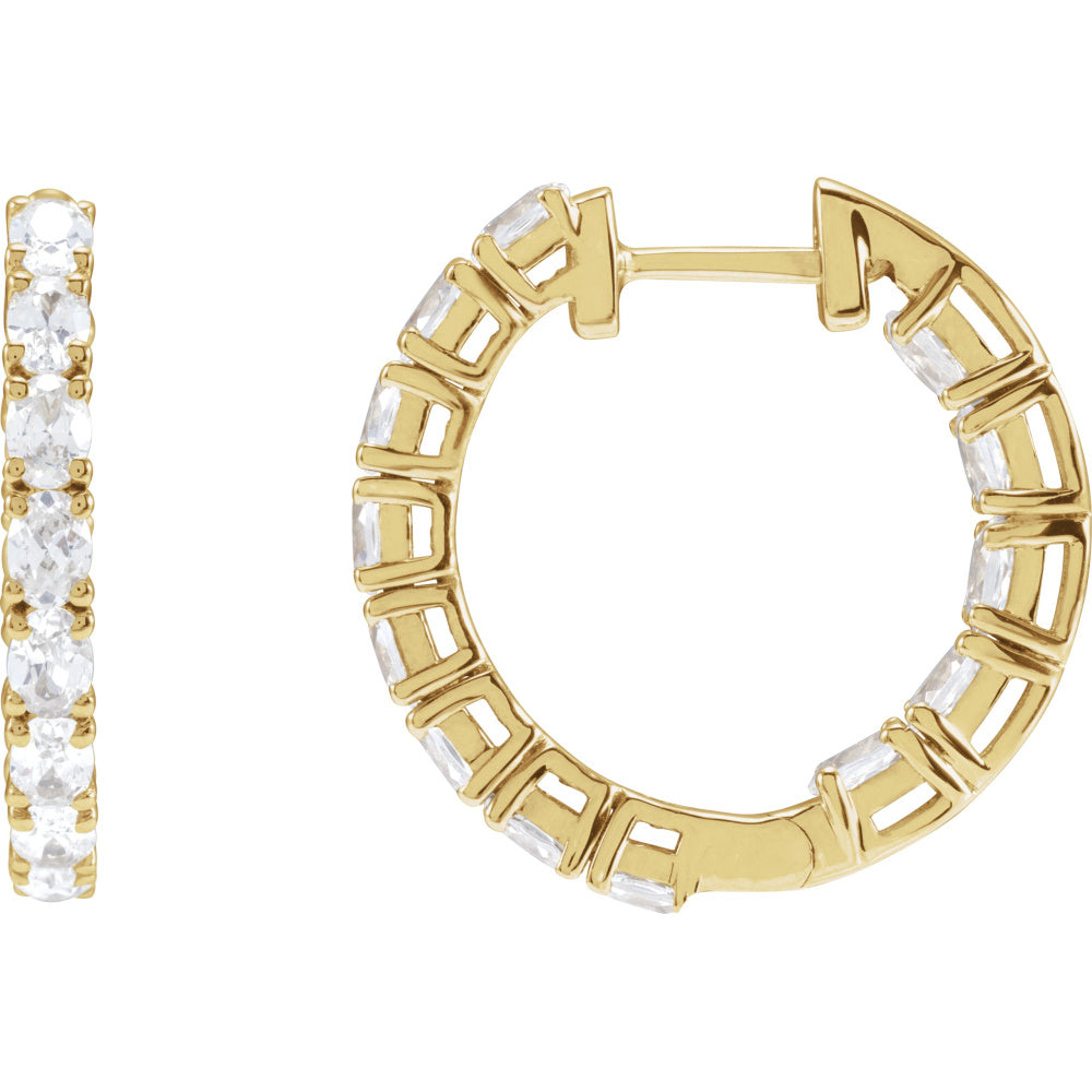 Inside-Outside Hoop Earrings