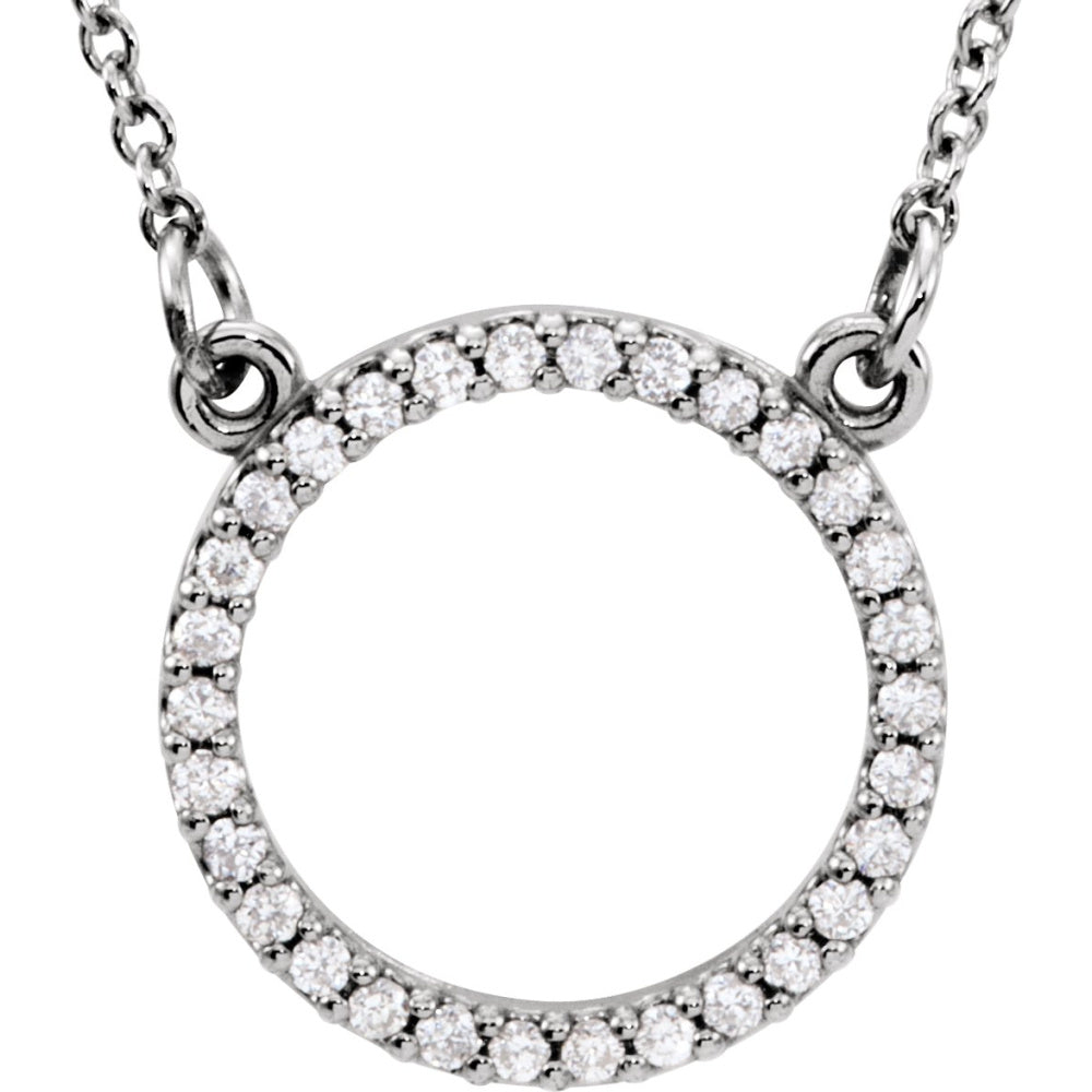 Petite Circle Necklace or Center