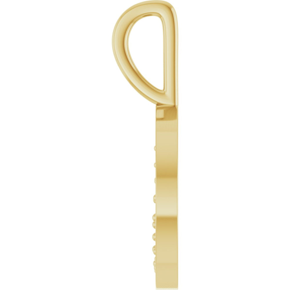 Engravable Crescent Moon Pendant