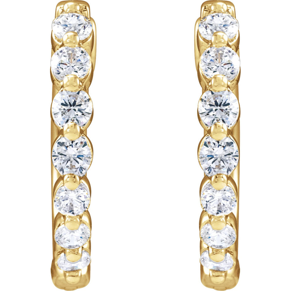 Lab-Grown Diamond Hoop Earrings