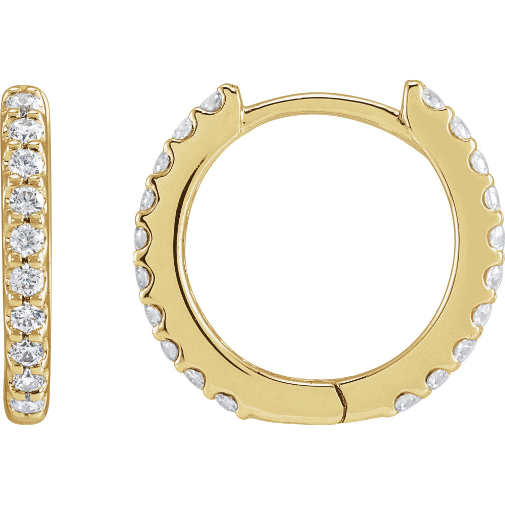 Accented Huggie Earrings