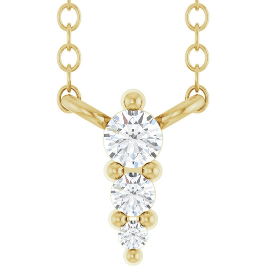 Accented Graduated Bar Necklace or Center