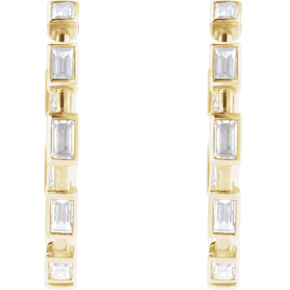 Lab-Grown Diamond Hoop Earrings