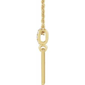 Engravable Accented Necklace or Pendant