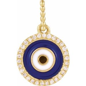 Accented Evil Eye Pendant