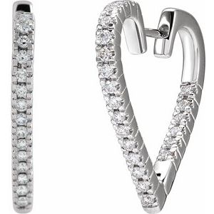 Inside-Outside Heart Hoop Earrings