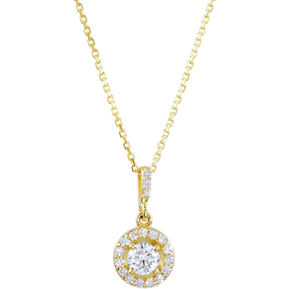 Halo-Style Necklace or Pendant
