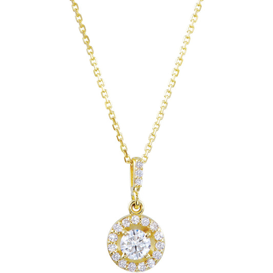 Halo-Style Necklace or Pendant