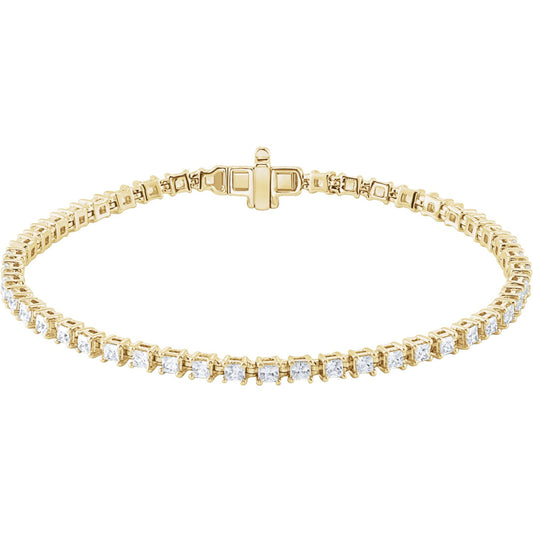 Lab-Grown Diamond Line Bracelet