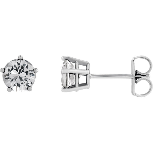 Solitaire Stud Earrings