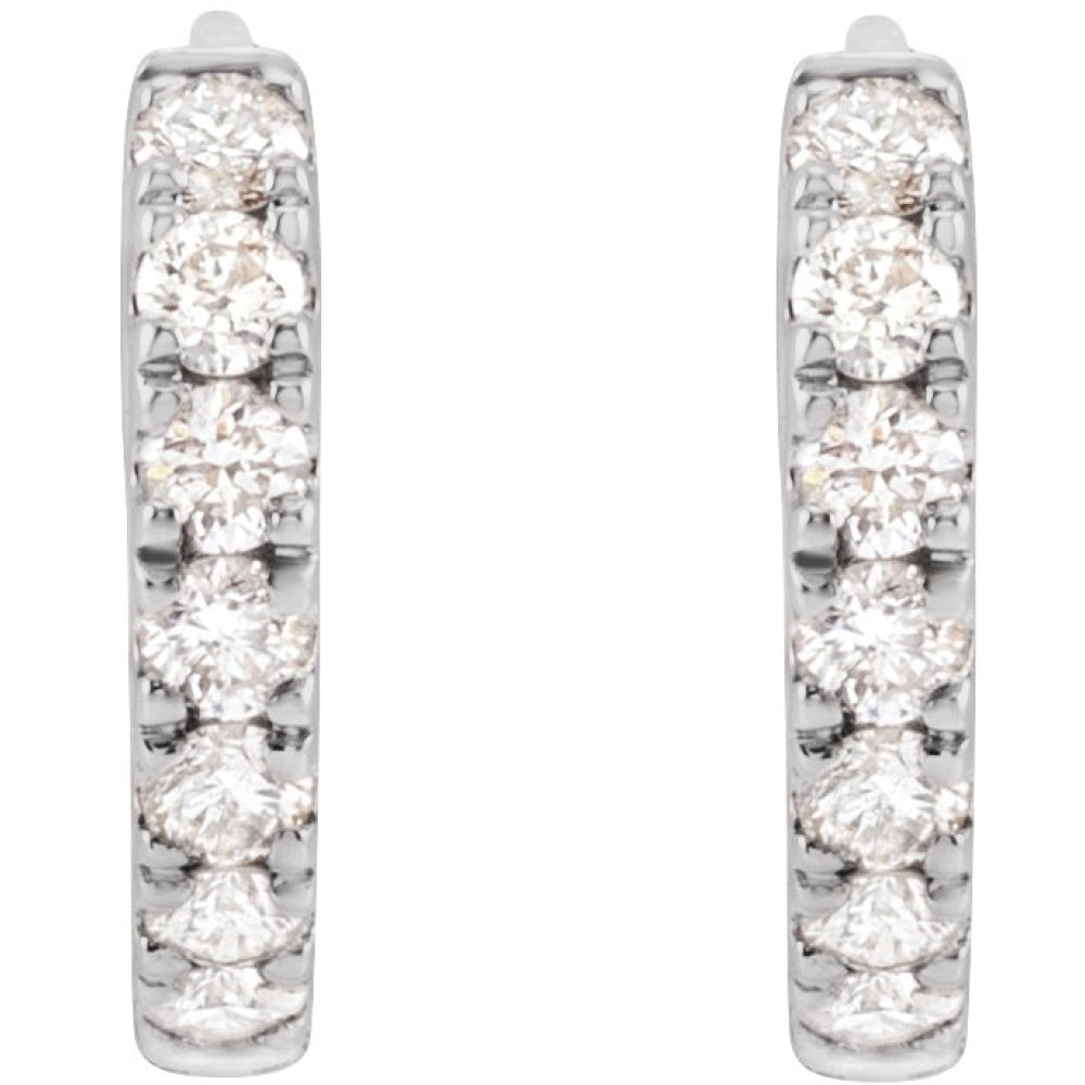 Lab-Grown Diamond Hoop Earrings