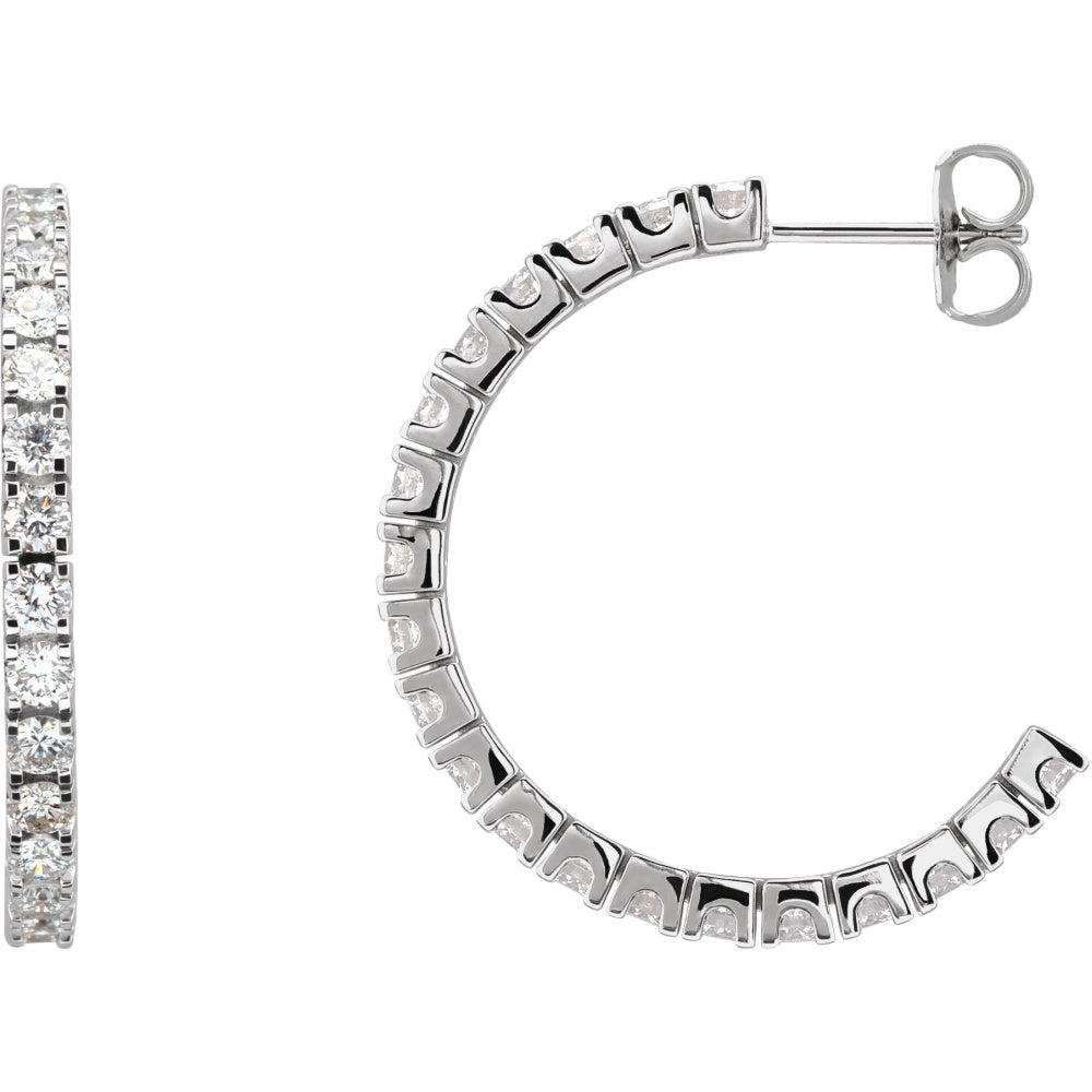 Accented Hoop Earrings