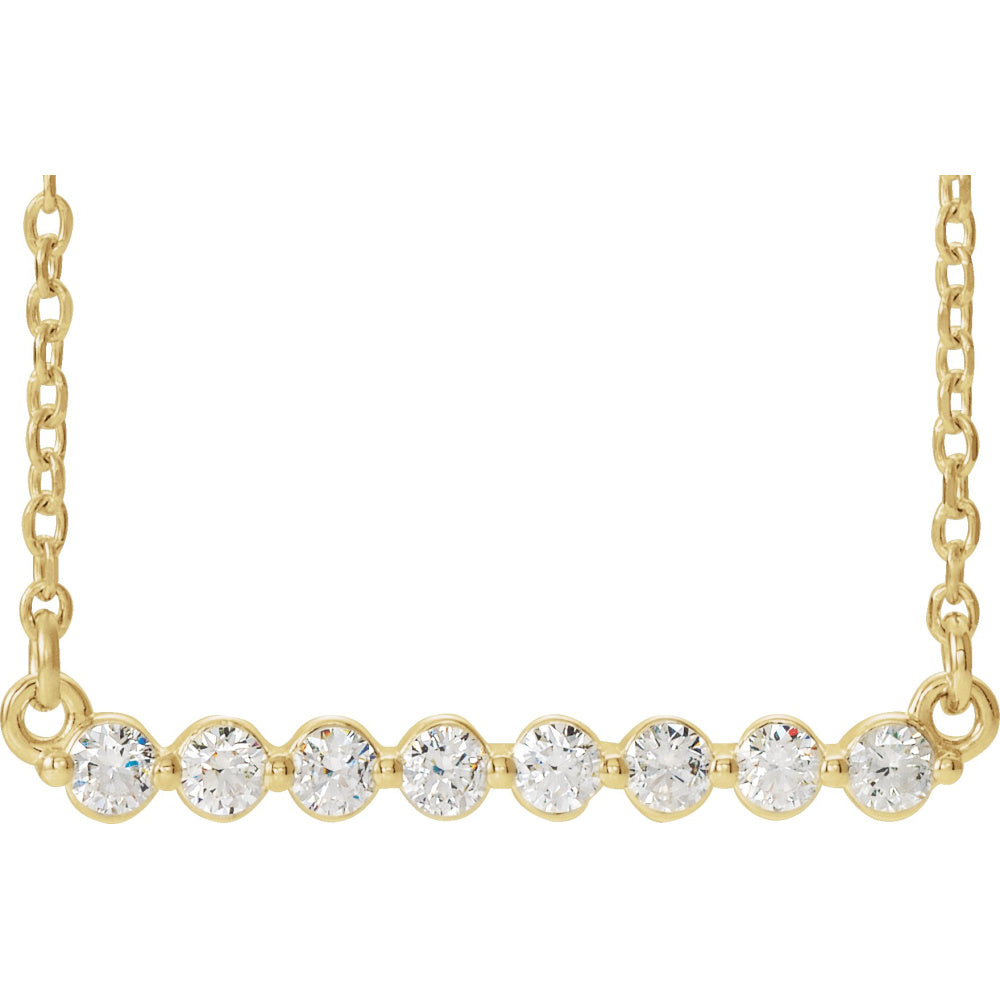 Accented Bar Necklace or Center