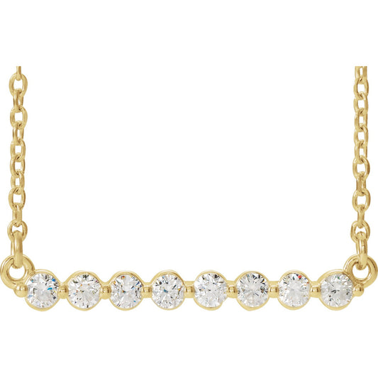 Accented Bar Necklace or Center
