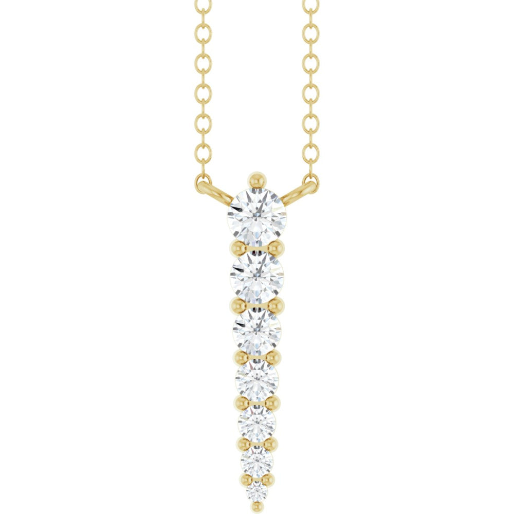 Accented Graduated Bar Necklace or Center