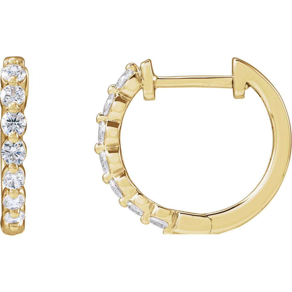 Lab-Grown Diamond Hoop Earrings