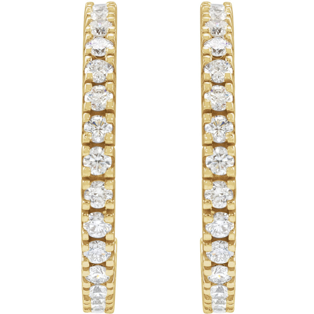 Accented Hoop Earrings