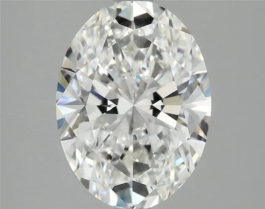 3.10ct Oval Lab Grown Diamond (Colour E, Clarity VS1, IGI Certified)