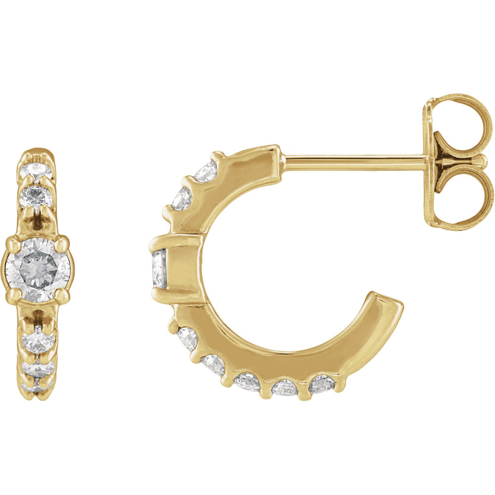 Accented Hoop Earrings