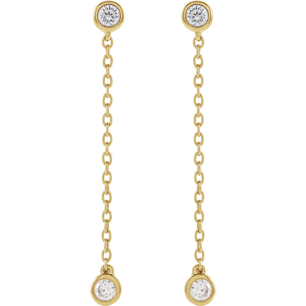 Lab-Grown Diamond Chain Earrings