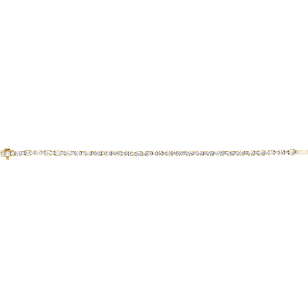 Lab-Grown Diamond Line Bracelet