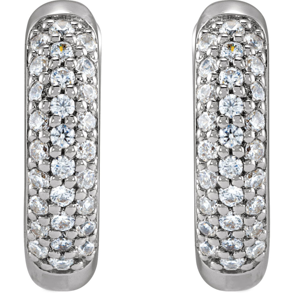 Lab-Grown Diamond Hoop Earrings