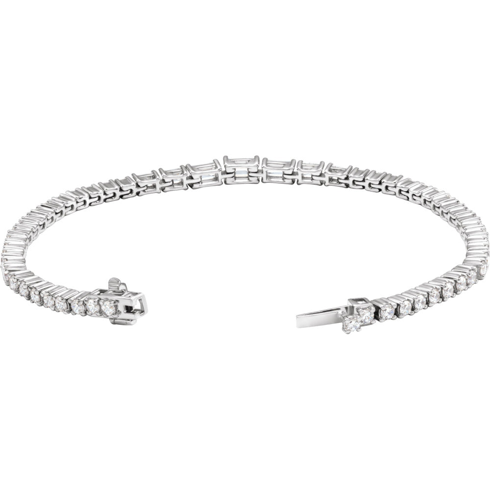Lab-Grown Diamond Line Bracelet