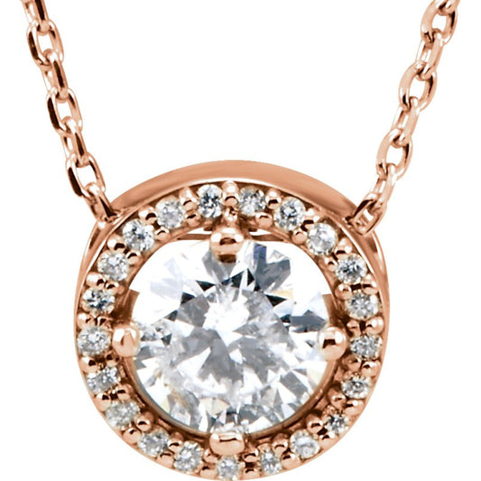 Halo-Style Necklace or Pendant