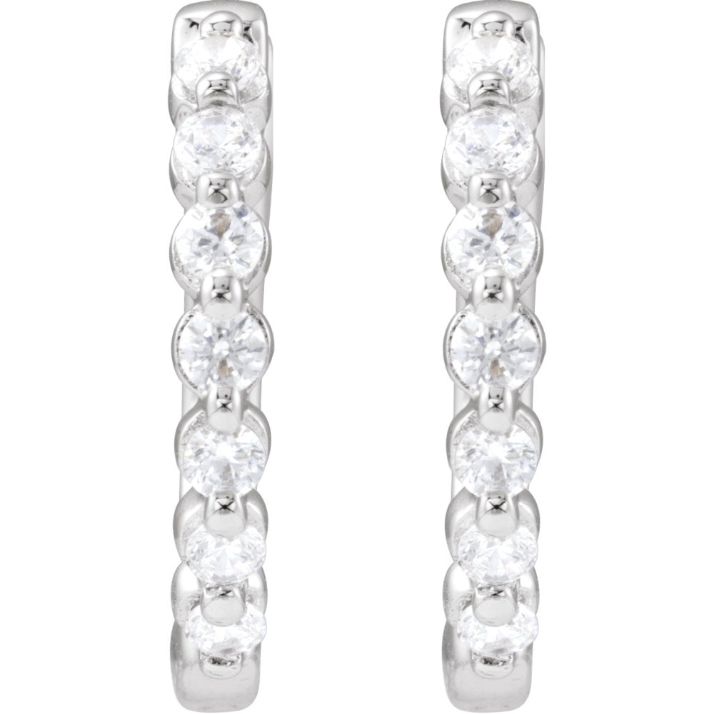 Lab-Grown Diamond Hoop Earrings