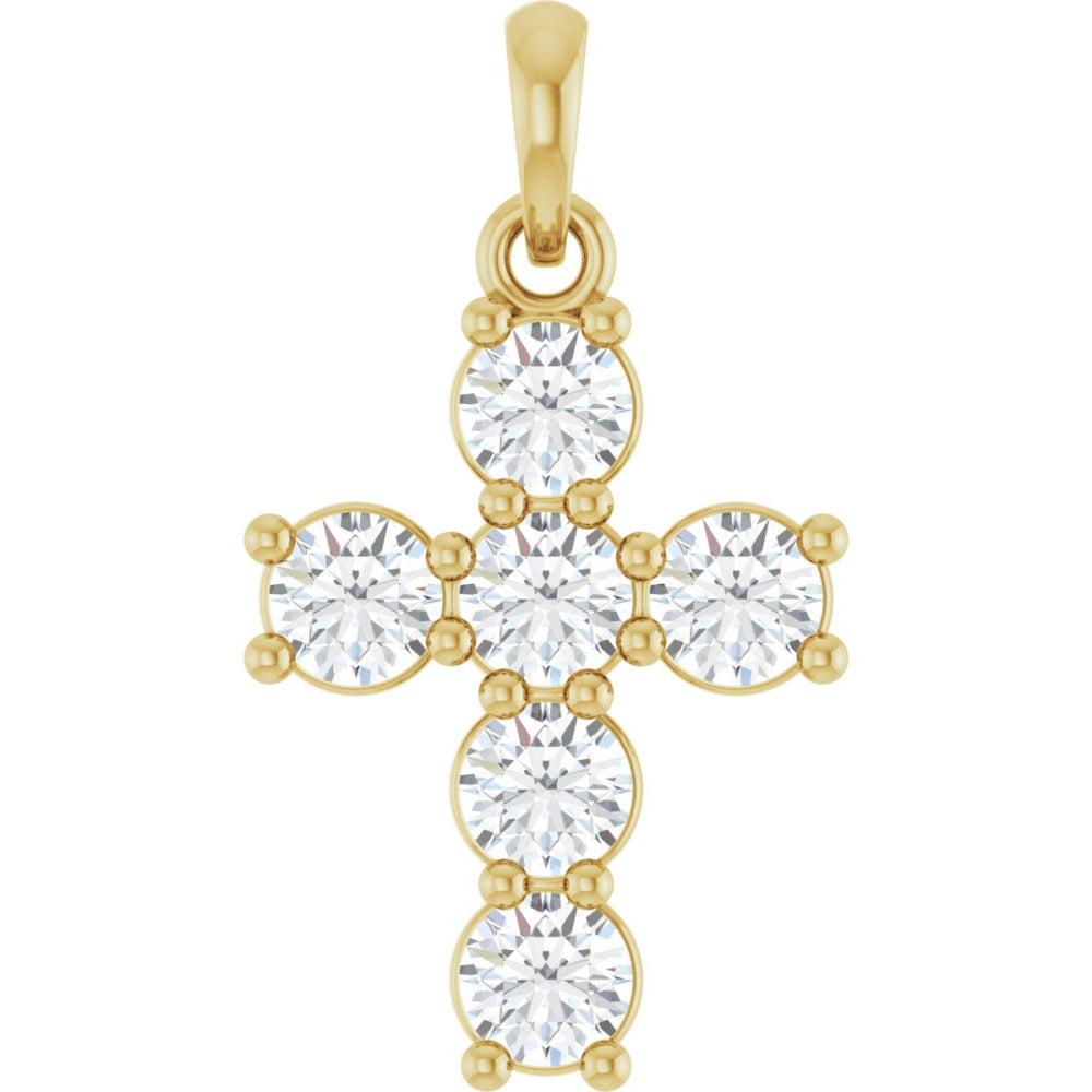 Accented Cross Pendant