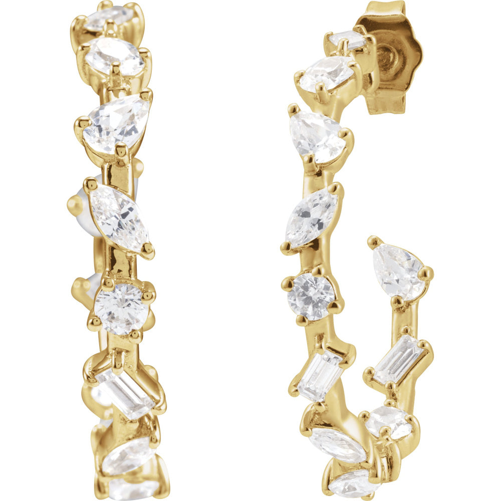 Lab-Grown Diamond Hoop Earrings