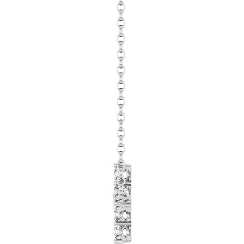 Accented Cross Necklace or Center