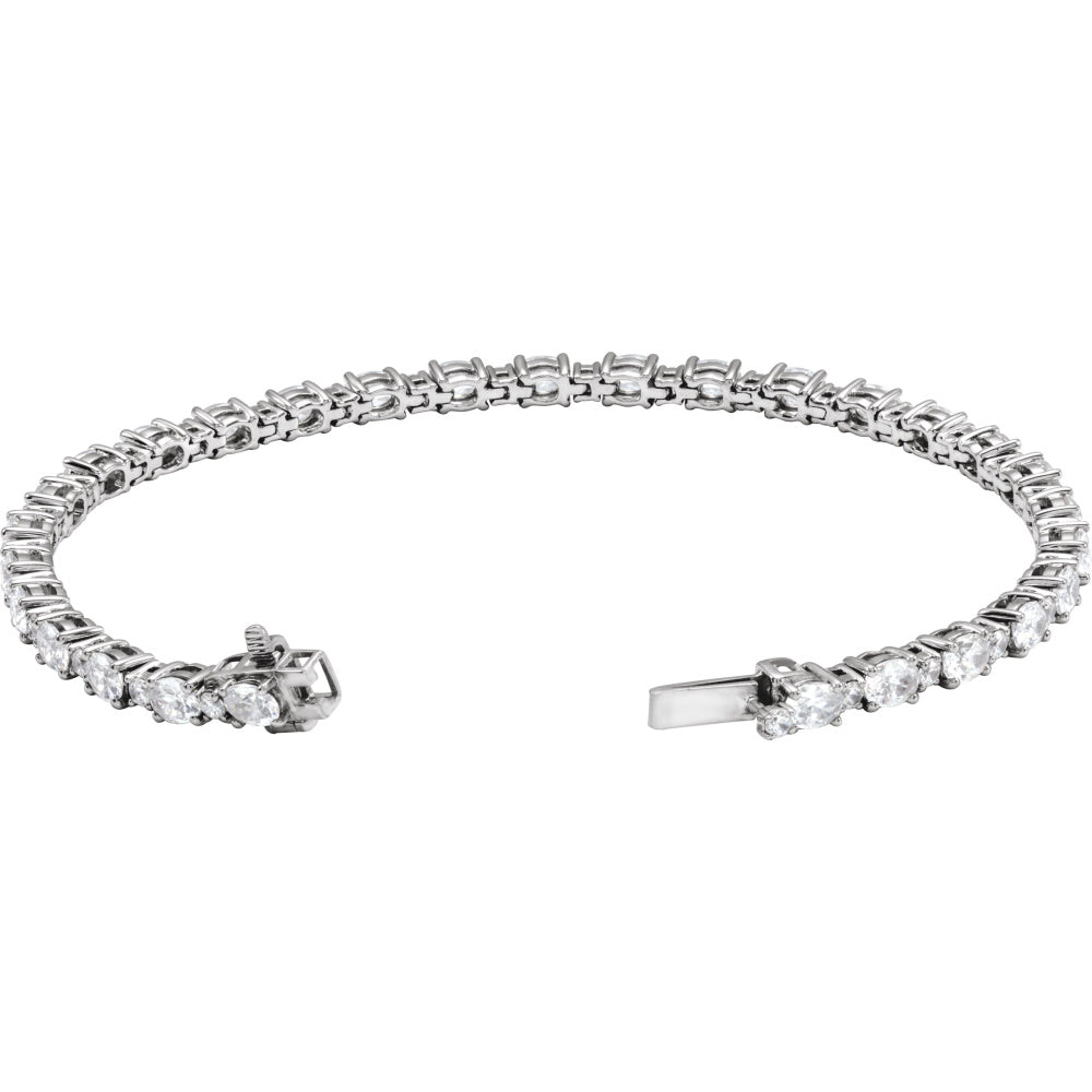 Lab-Grown Diamond Line Bracelet