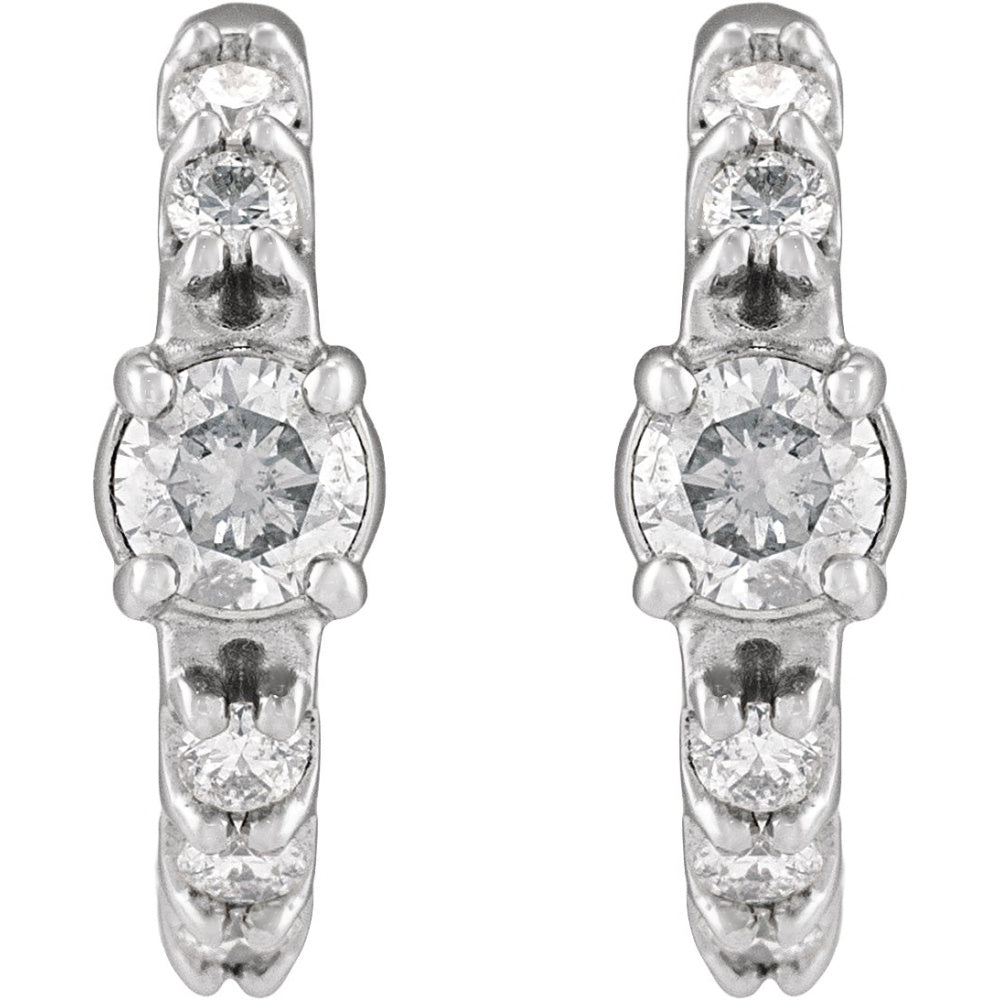 Accented Hoop Earrings