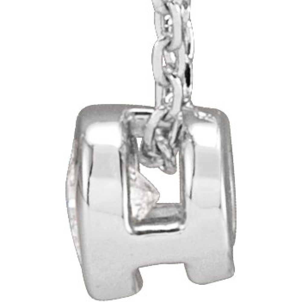 Solitaire Bezel-Set Necklace