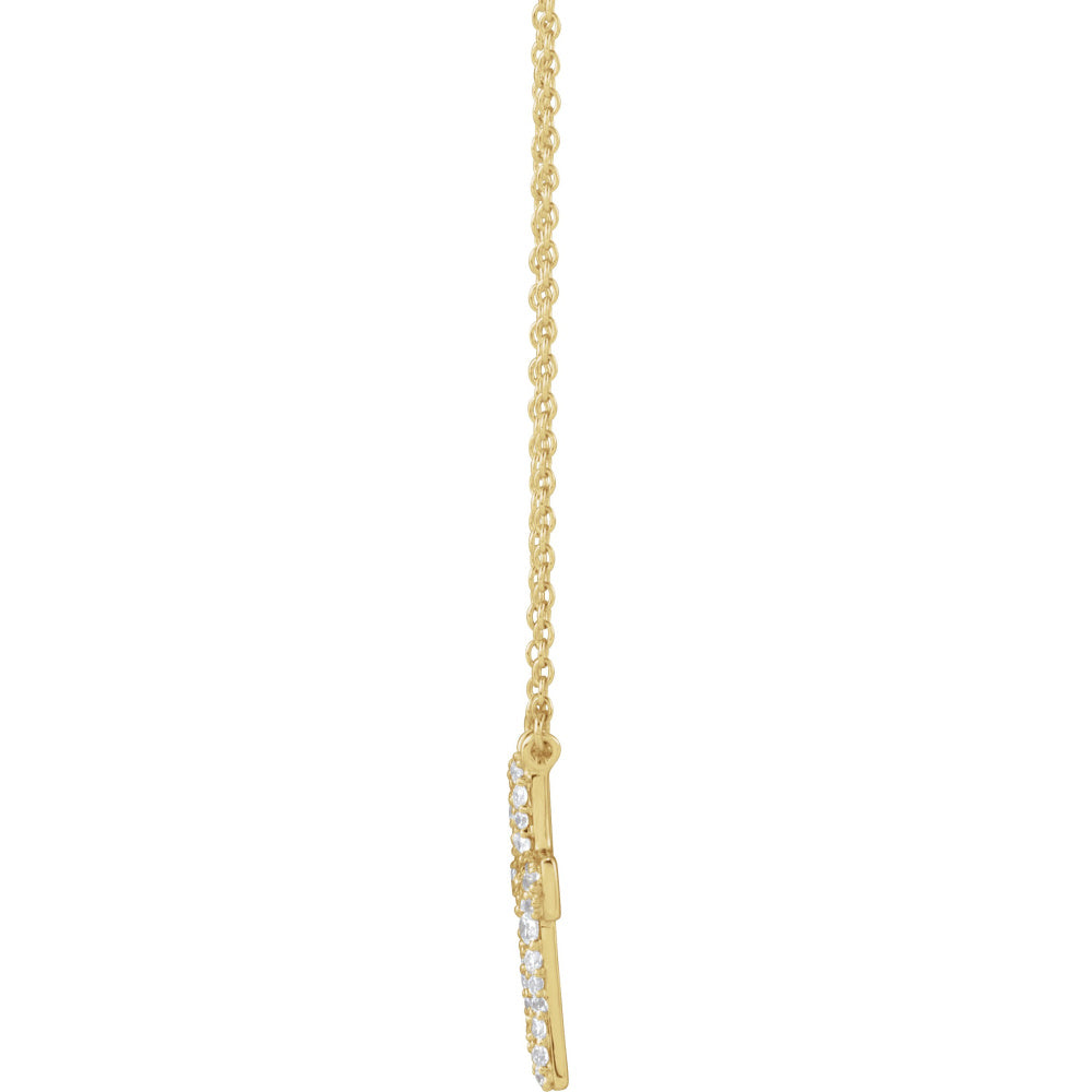 Accented Cross Necklace or Center