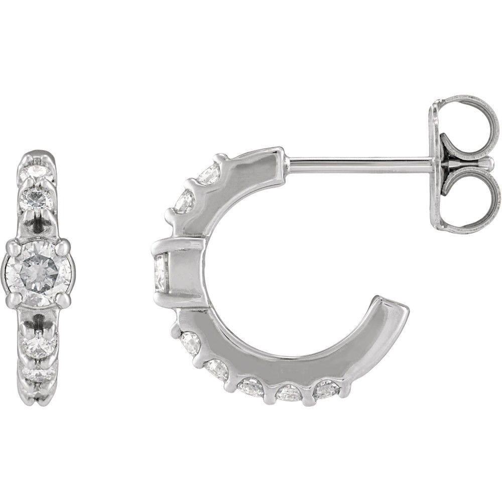 Accented Hoop Earrings