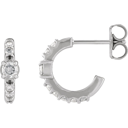Accented Hoop Earrings