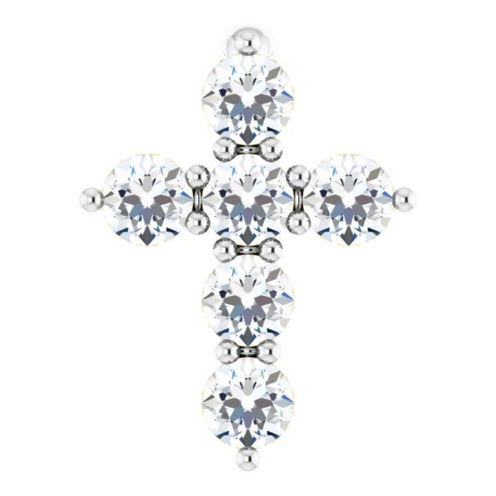 Accented Cross Necklace or Pendant