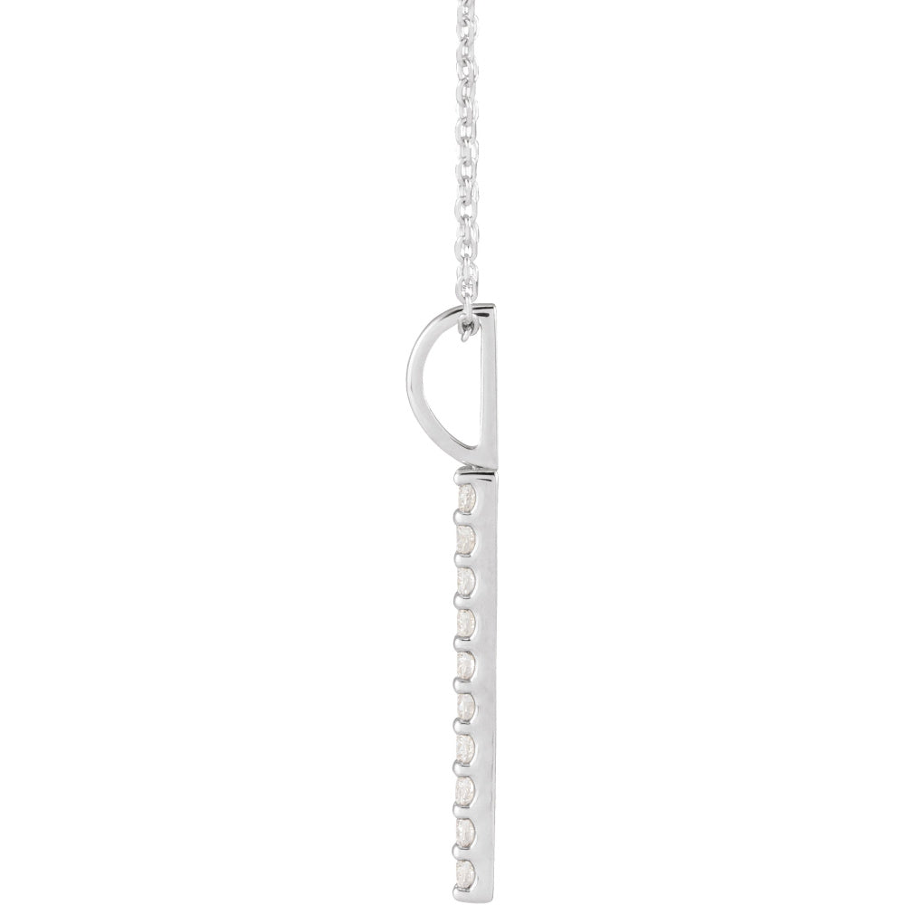 Vertical Bar Necklace or Charm/Pendant