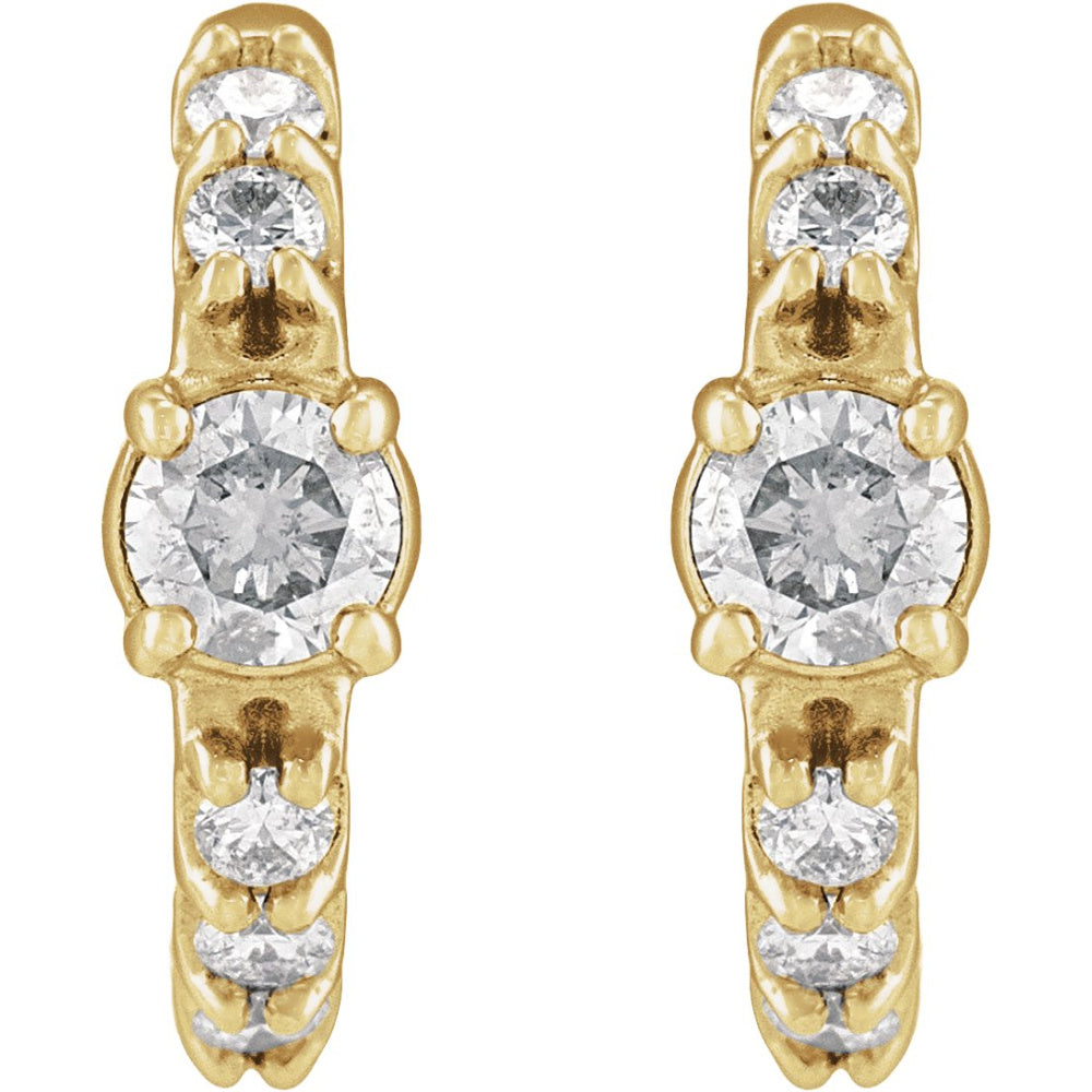Accented Hoop Earrings