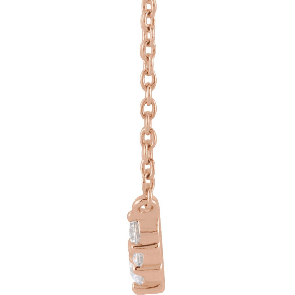 Lab-Grown Diamond Graduated Necklace