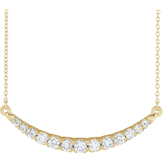 Lab-Grown Diamond Bar Necklace